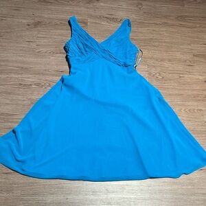 Jones Wear Vibrant Blue Backless Dress